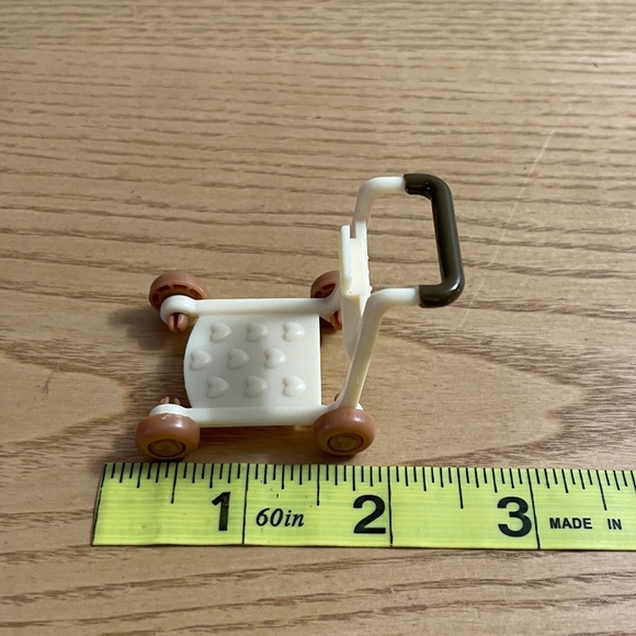 Lil Woodzeez Hopin Farmers Market Shopping Cart Hand Cart Calico Critters Set - Picture 4 of 4